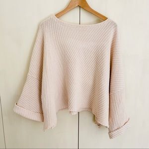 Free People Womens I Cant Wait Knit Sweater Medium